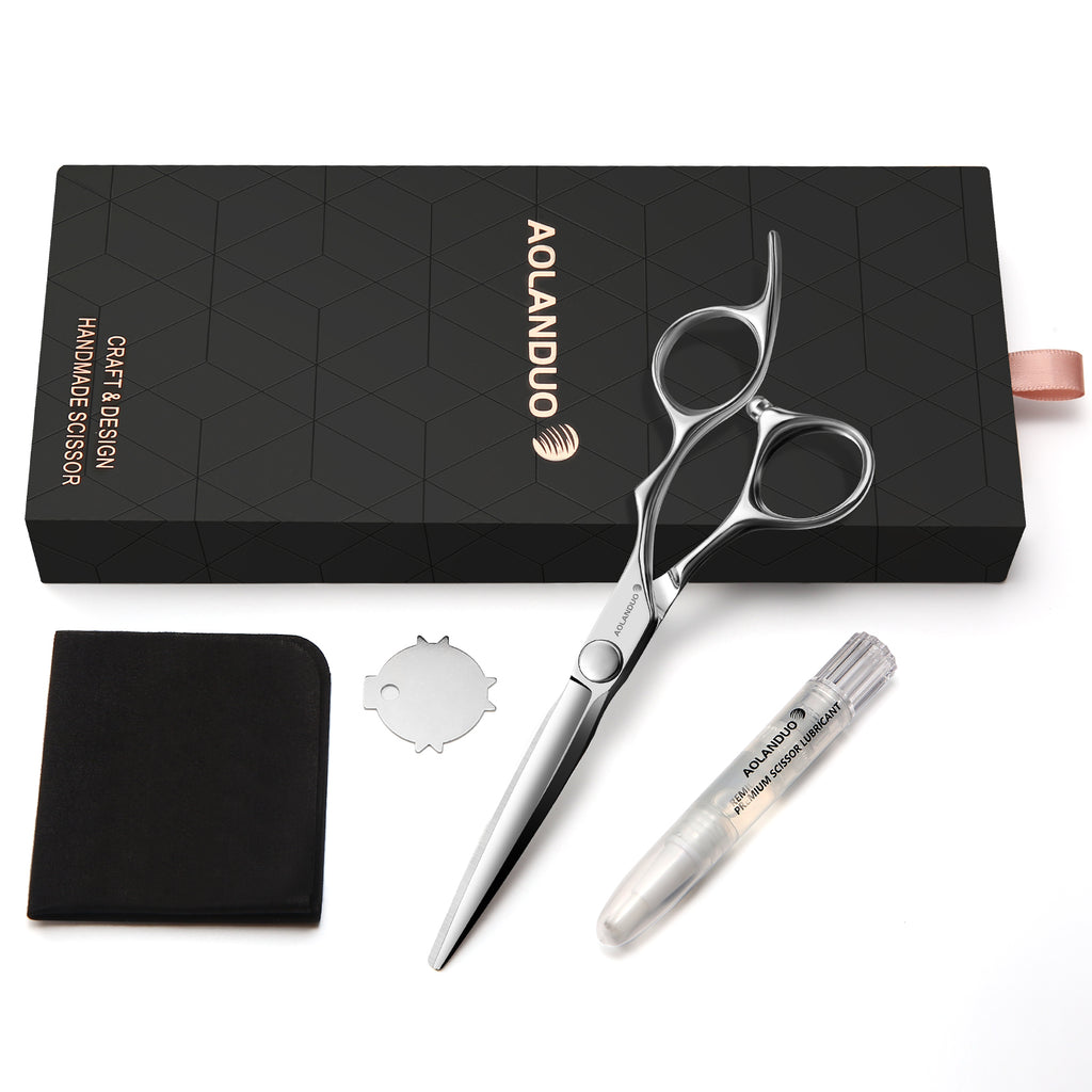 6" Professional Barber Scissors – Japanese VG10 Steel with Convex Edge & Smooth Ball-Bearing System