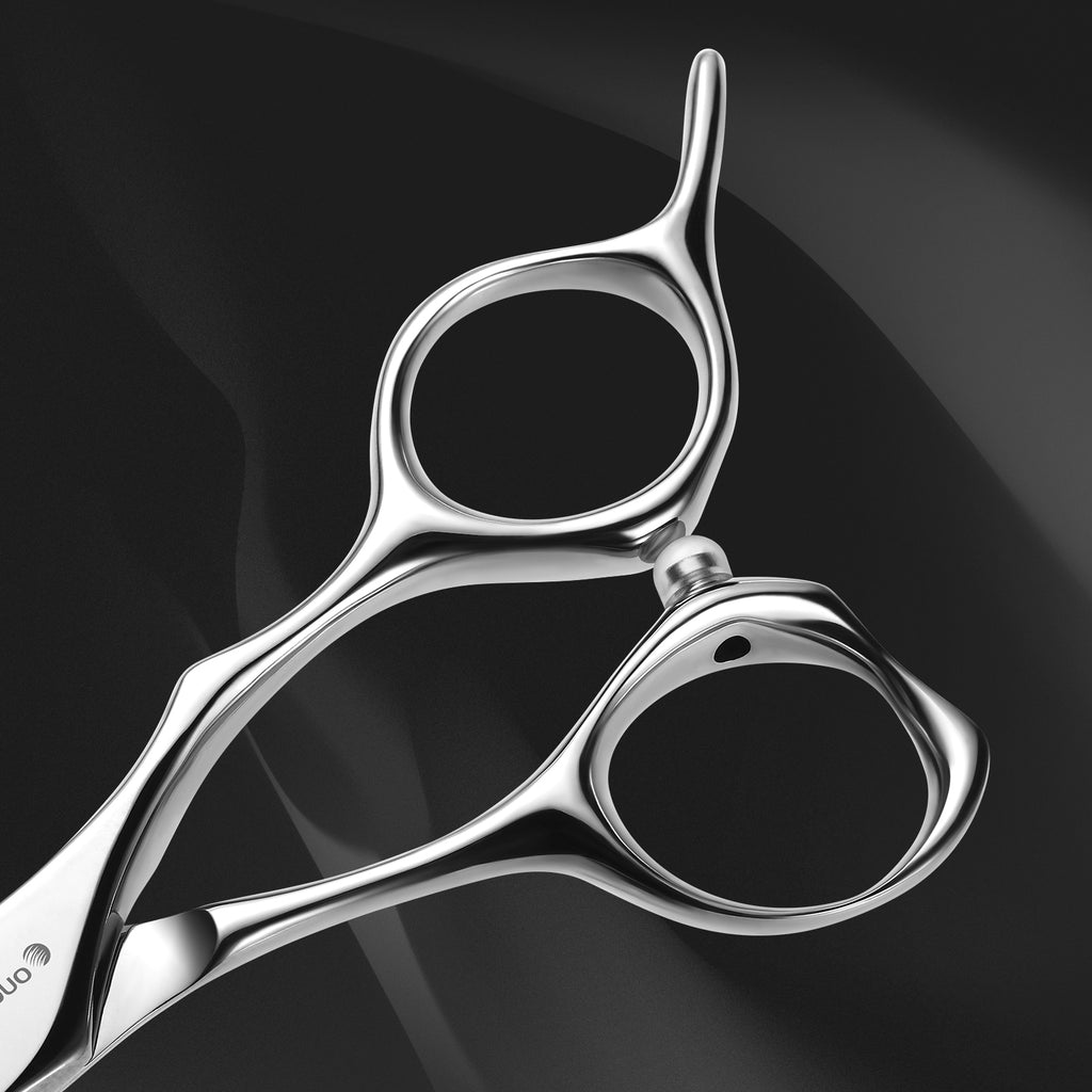 6.5 Inch Professional Precision Hair Shears– VG10 Steel, True Convex Edge, Semi-Offset Handle